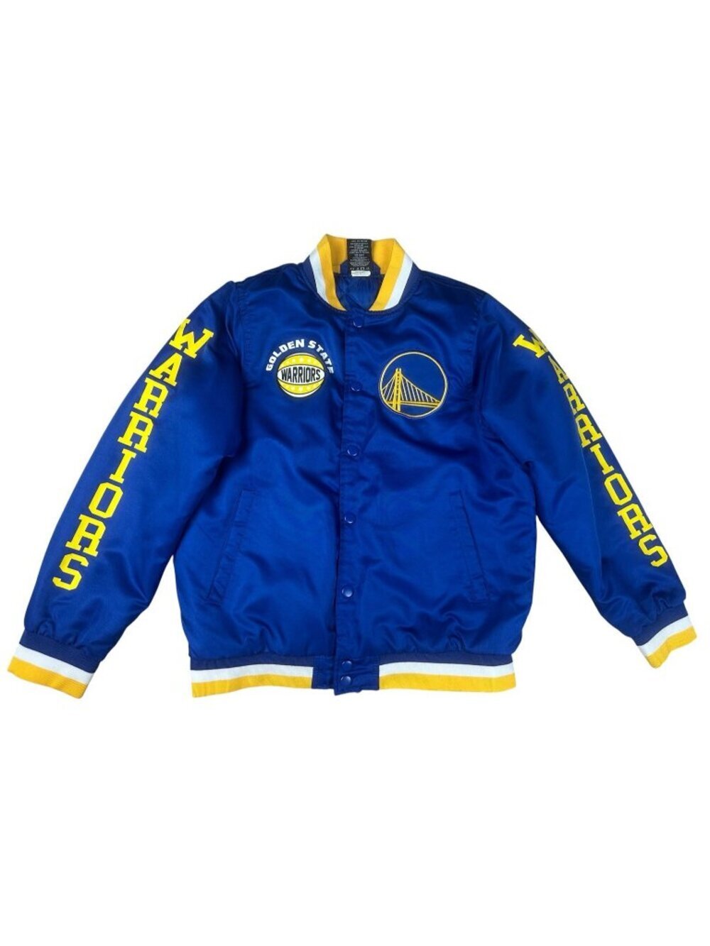 Golden State Warriors Youth Jacket Size 10-12 Blue